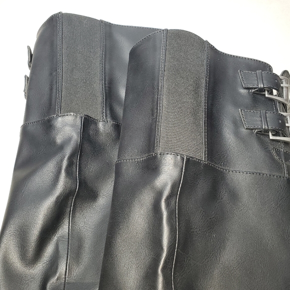 Maurices Over the Knee Boots Black Buckle Design Womens Size 6 - Picture 11 of 12
